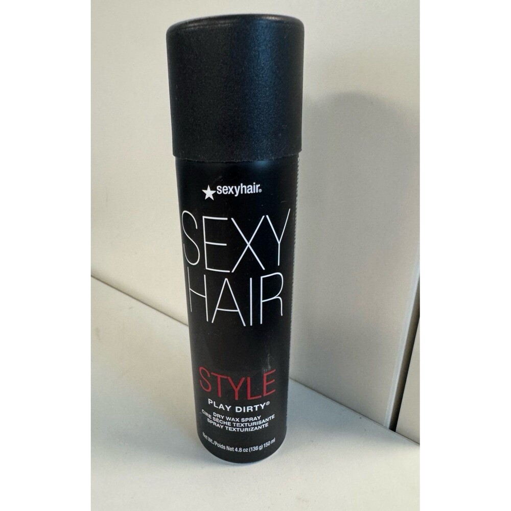 Sexy Hair Style Play Dirty Dry Wax Hair Spray 4.8oz (4 Shine + 4 Hold)